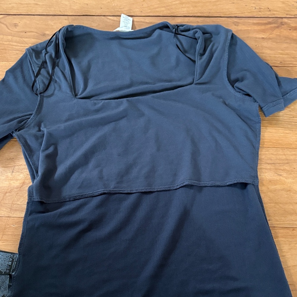 H&M Black Square Neck Short Sleeve Tee - Picture 4 of 4